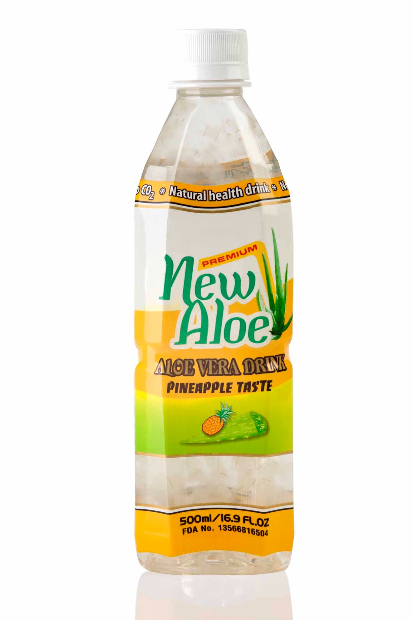 Aloe vera drink with pineapple flavor