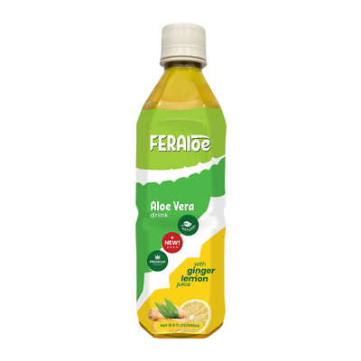 Aloe Vera Drink with Ginger and Lemon Juice